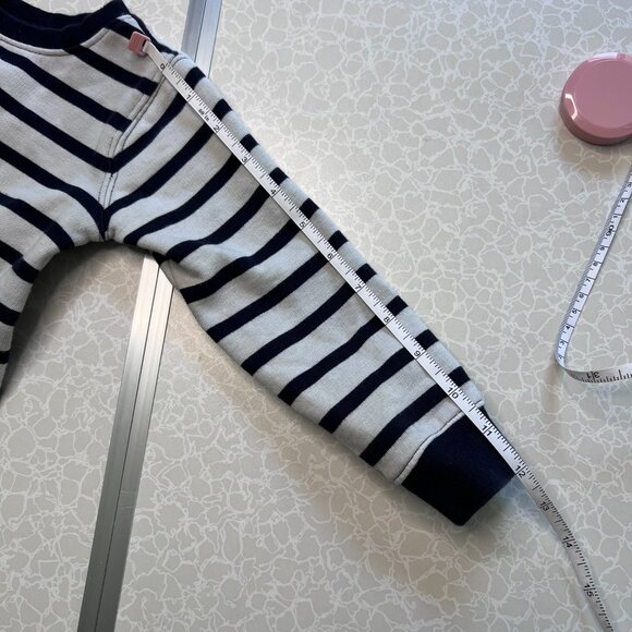 RALPH LAUREN Sweater Dress Girls Striped Nautical Polo Bear Fleece Lined Toddler - Picture 12 of 12